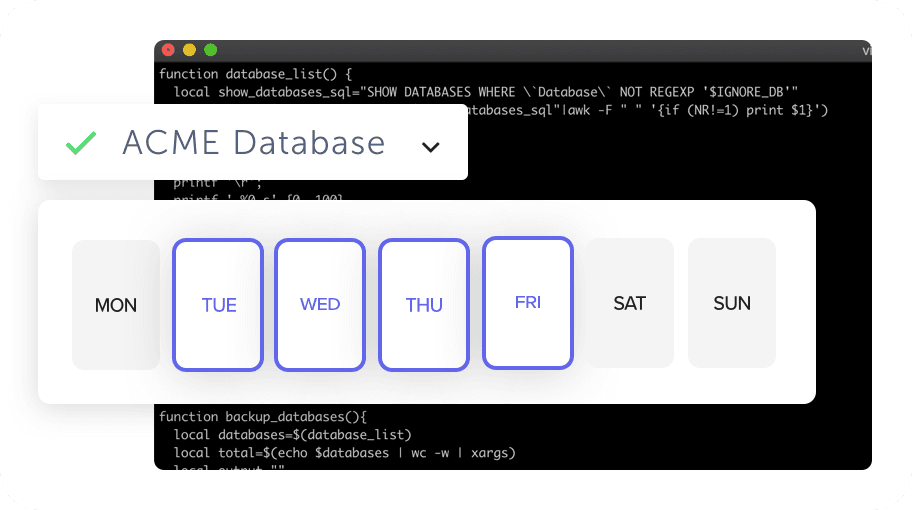 PostgreSQL database backup