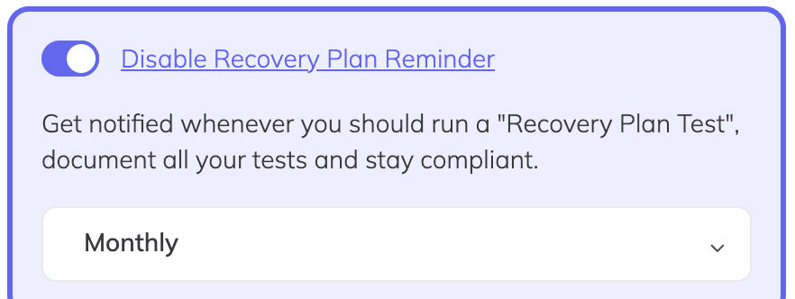 simplebackups app recovery reminder