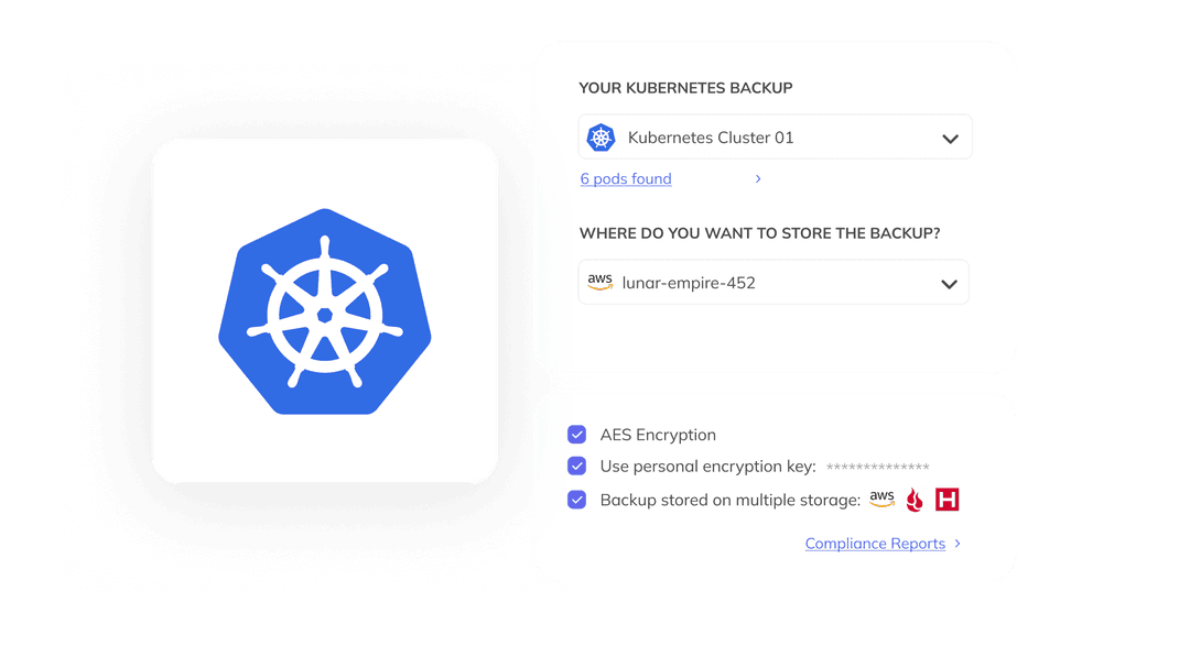 SimpleBackups Kubernetes backup