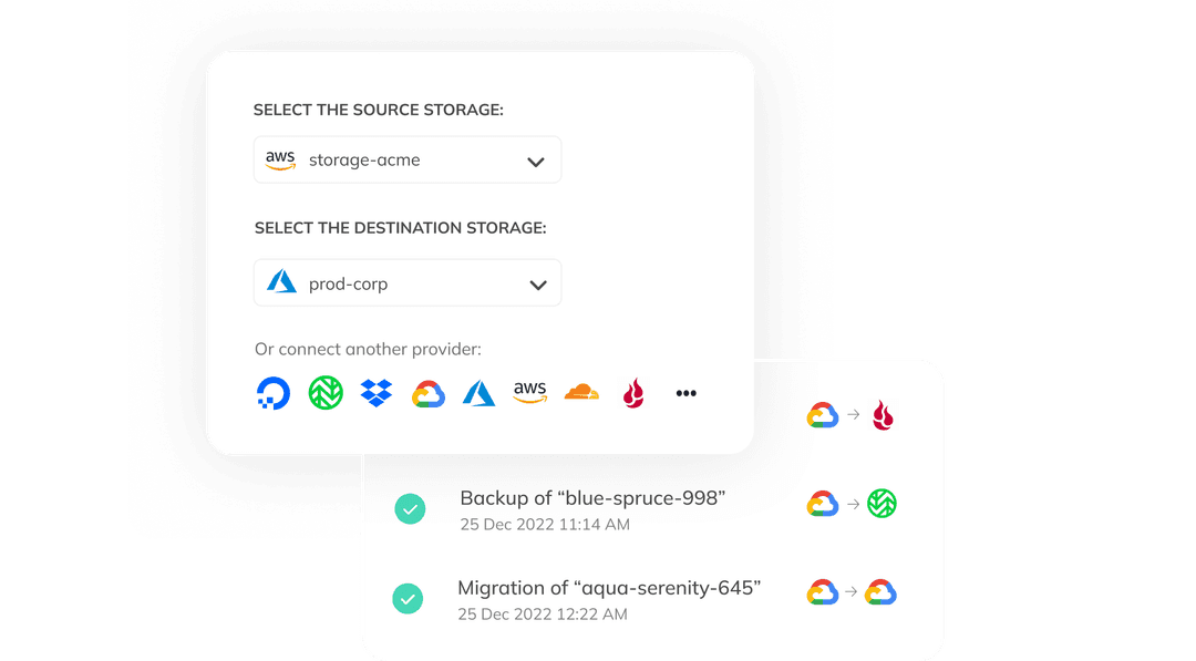 SimpleBackups Storage backup & migration