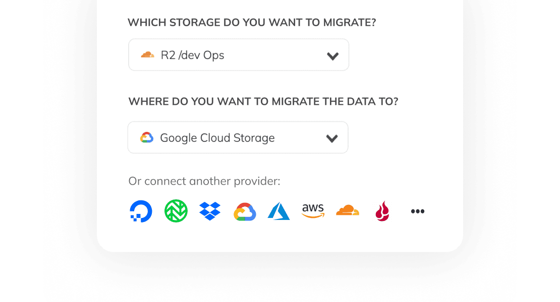 Cloud storage migration