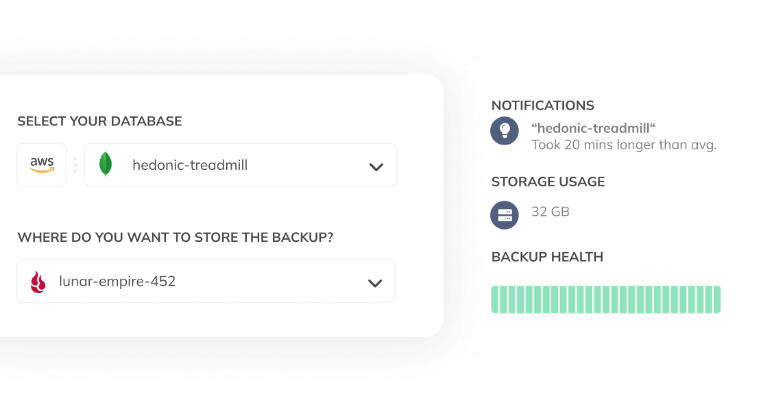 No-code, MongoDB backup