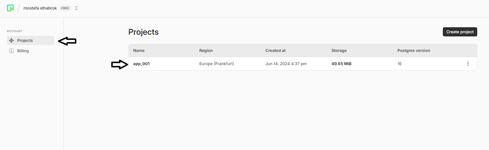 Neon PostgreSQL screenshot 5