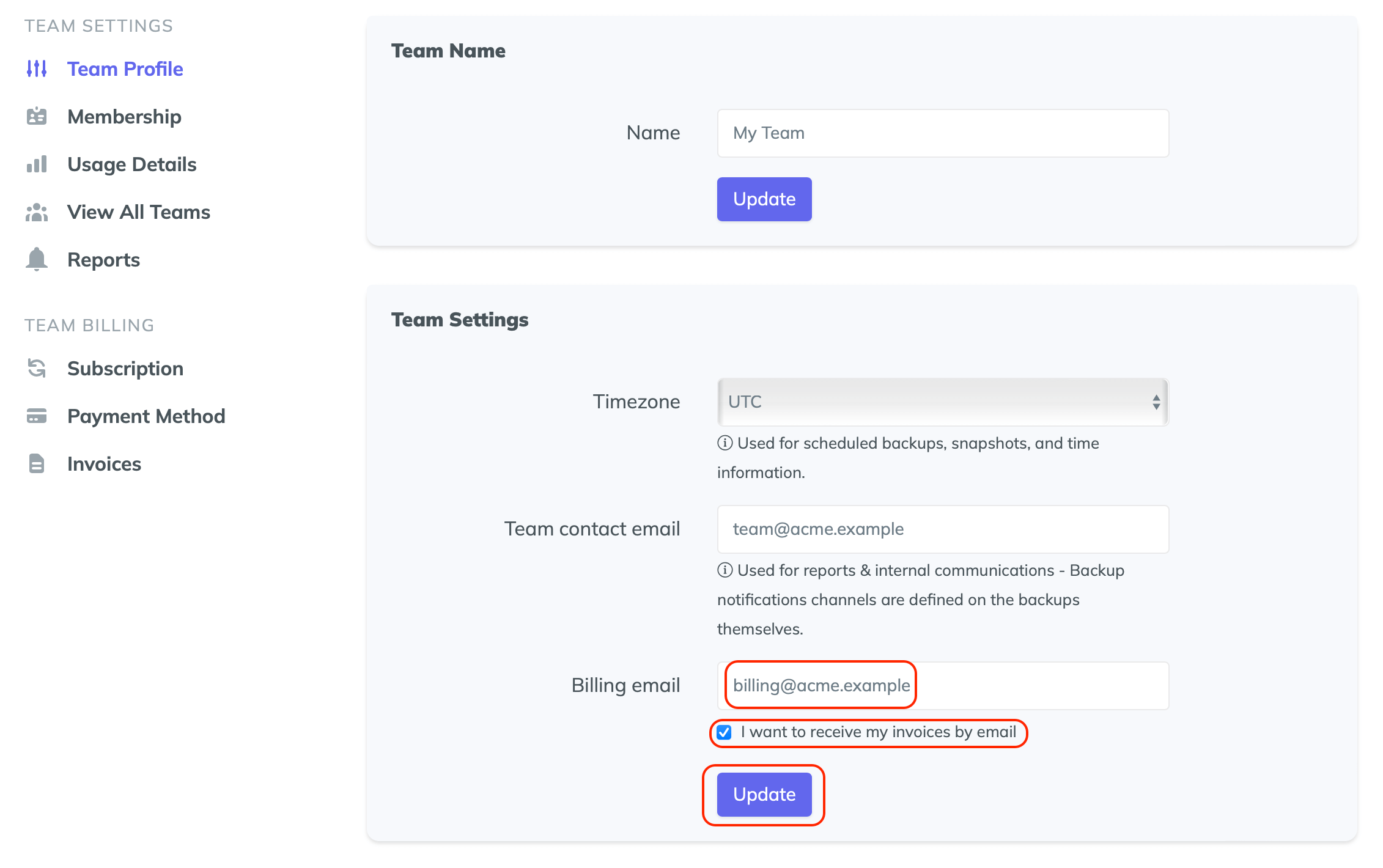 Manage invoices and payment receipts screenshot 1