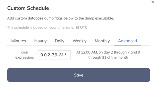 Scheduling screenshot 3