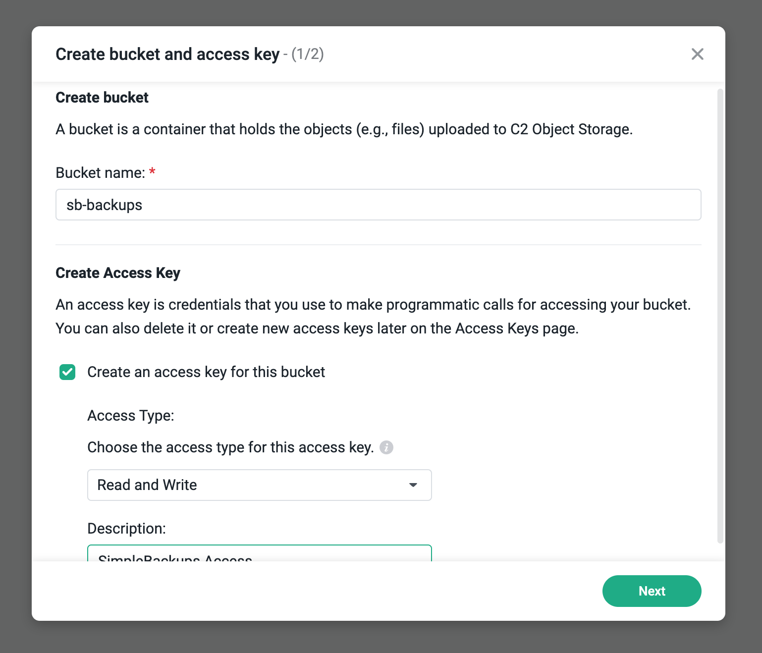 Synology C2 screenshot 2