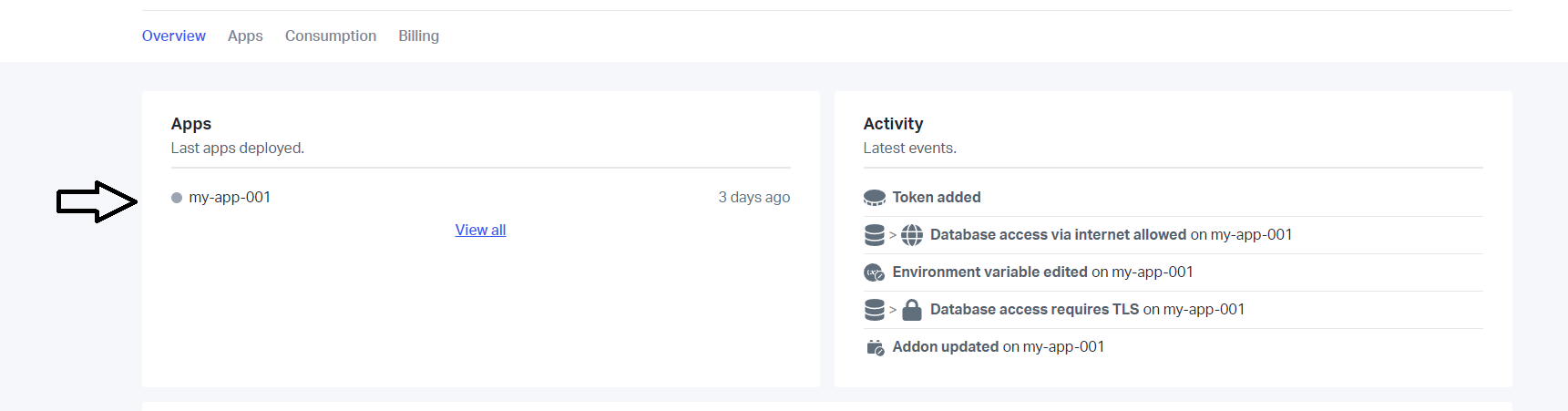 Scalingo Database screenshot 6