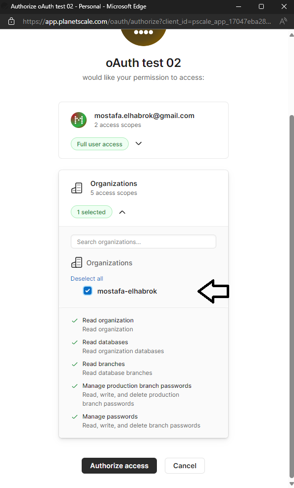 Planetscale Database screenshot 5