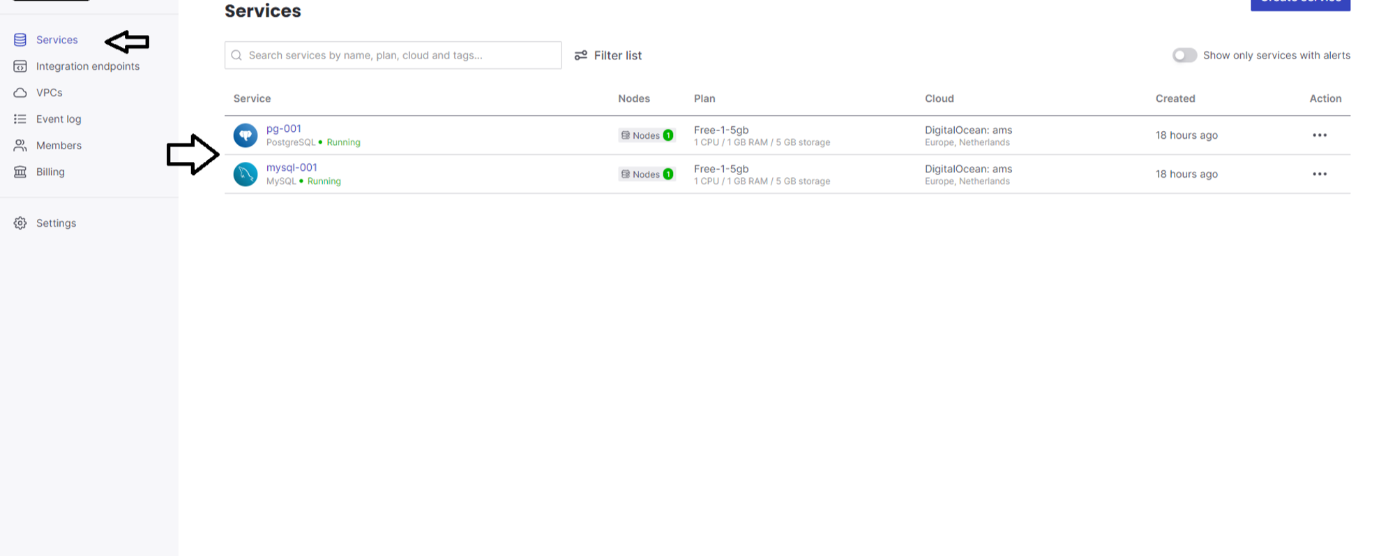 Aiven Database screenshot 8