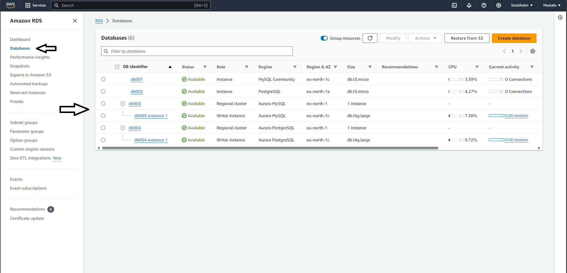 Amazon RDS Database screenshot 1