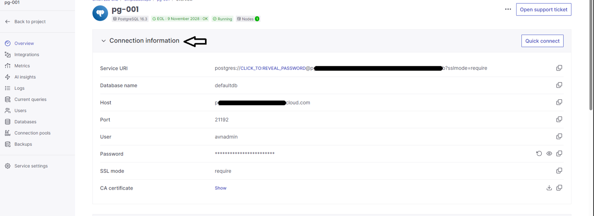 Aiven Database screenshot 11