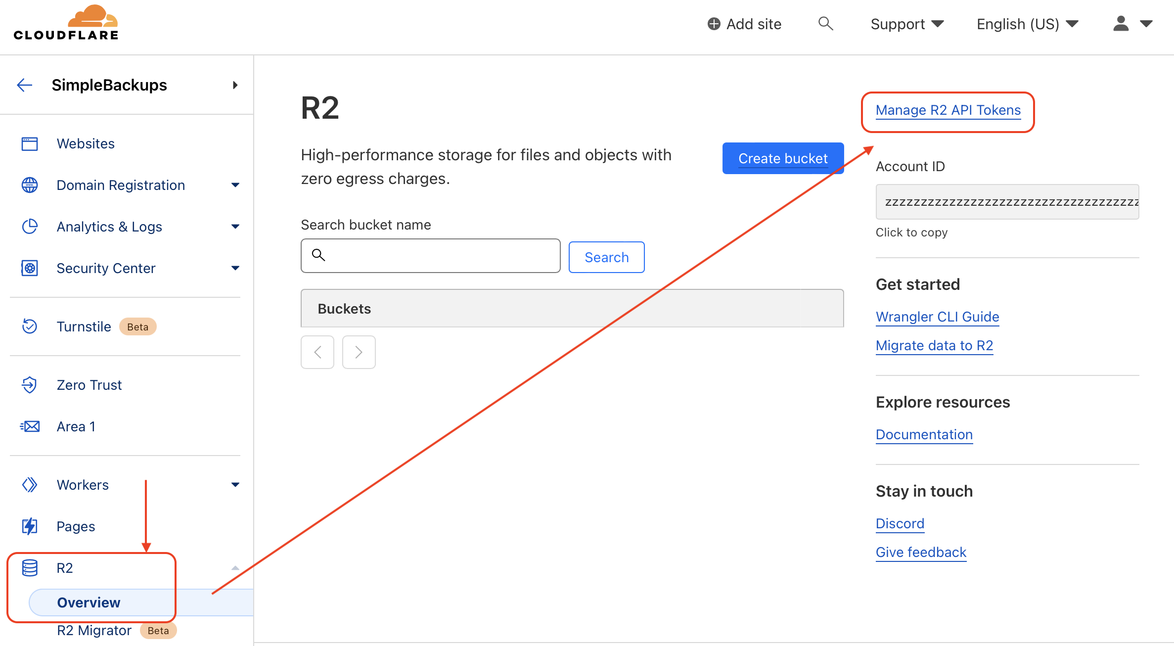CloudFlare R2 screenshot 1