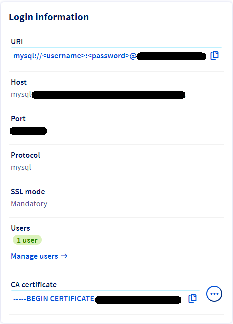 OVH Database screenshot 4