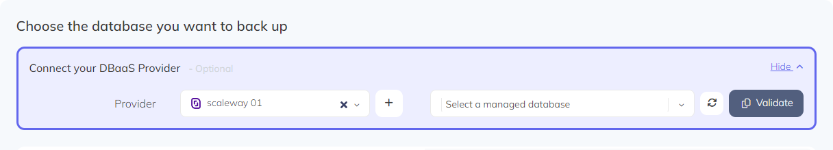 Scaleway Database screenshot 6