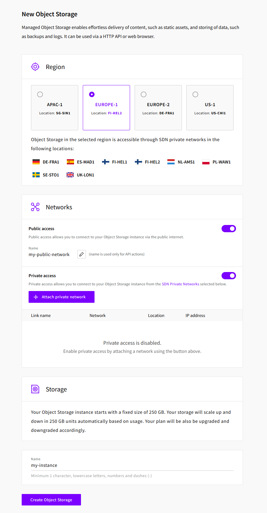 UpCloud screenshot 1