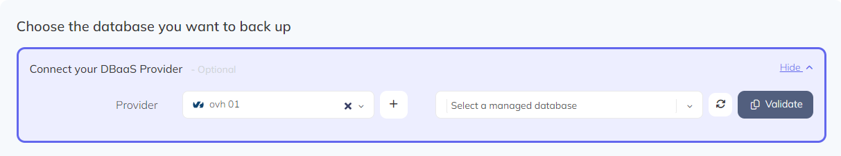 OVH Database screenshot 7