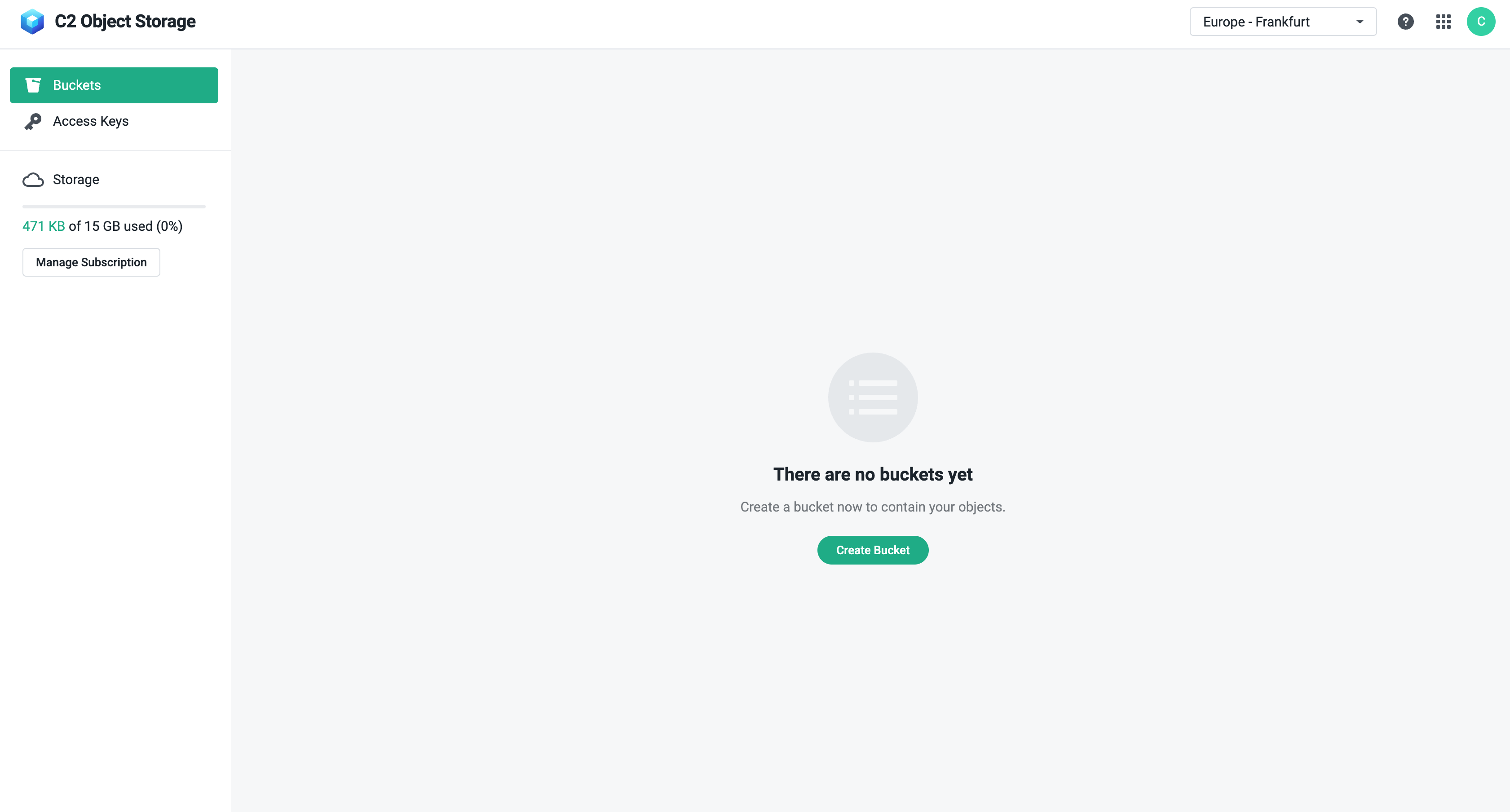 Synology C2 screenshot 1