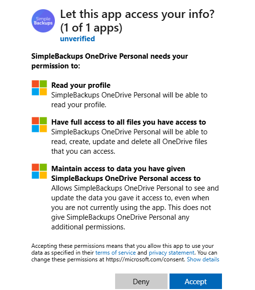 OneDrive Personal screenshot 2