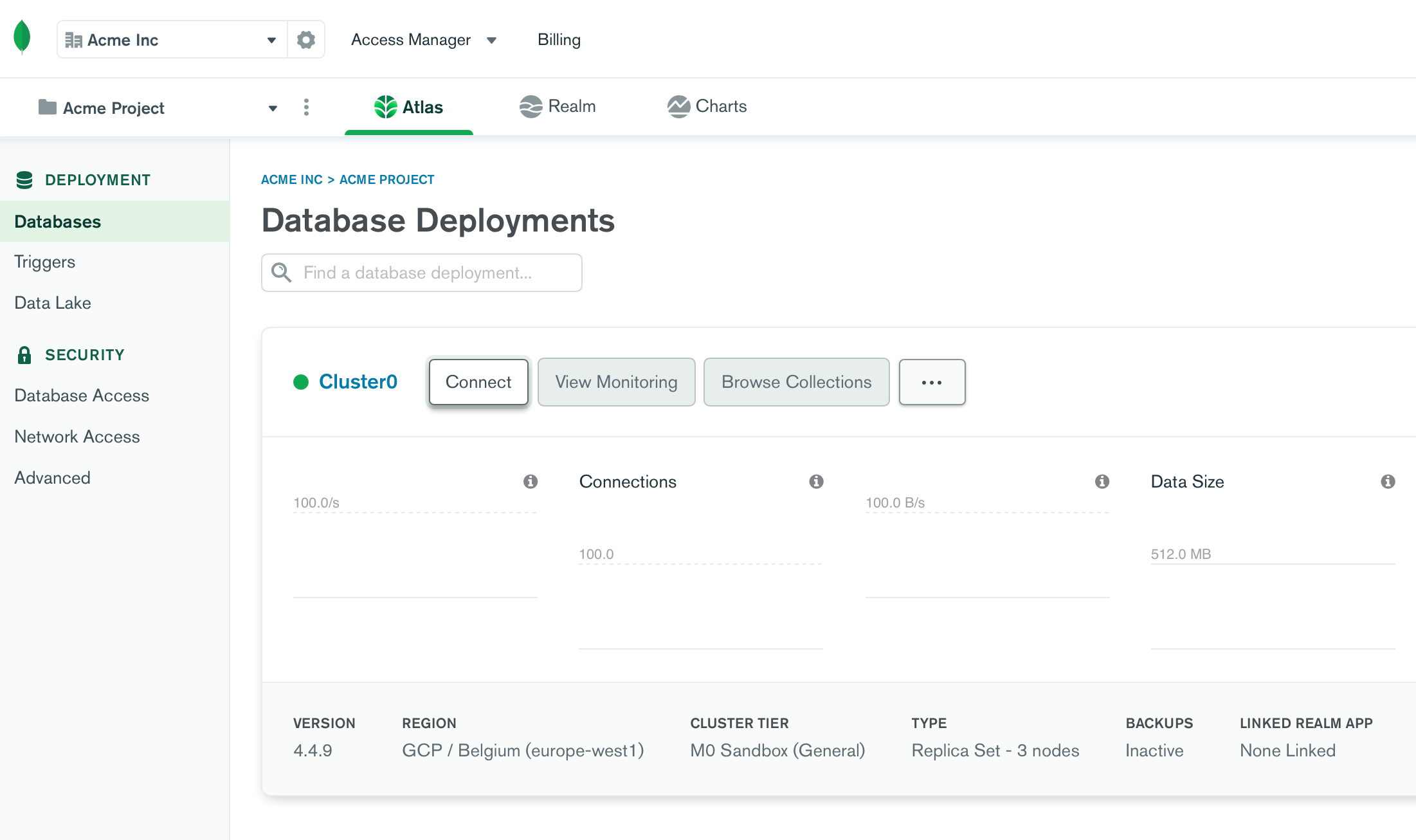 Restore MongoDB Atlas Collection using MongoDB Compass screenshot 1