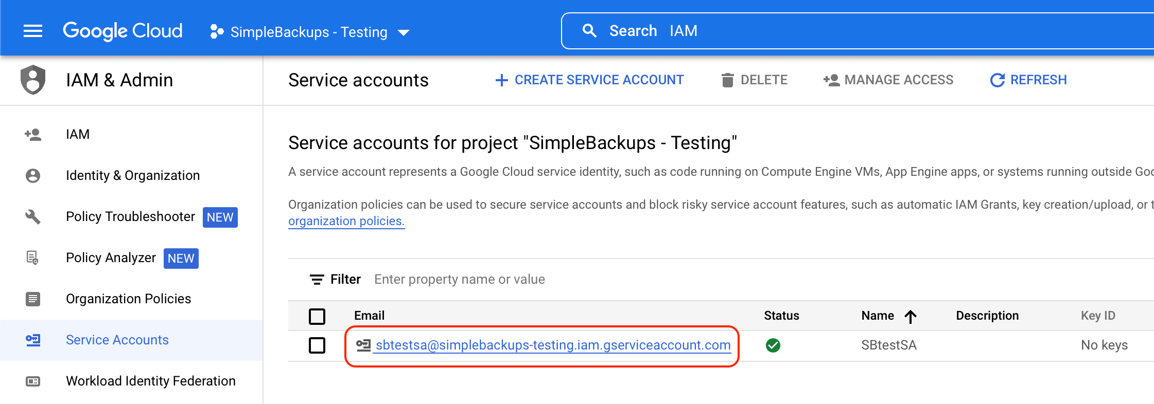 Google Cloud Storage screenshot 8