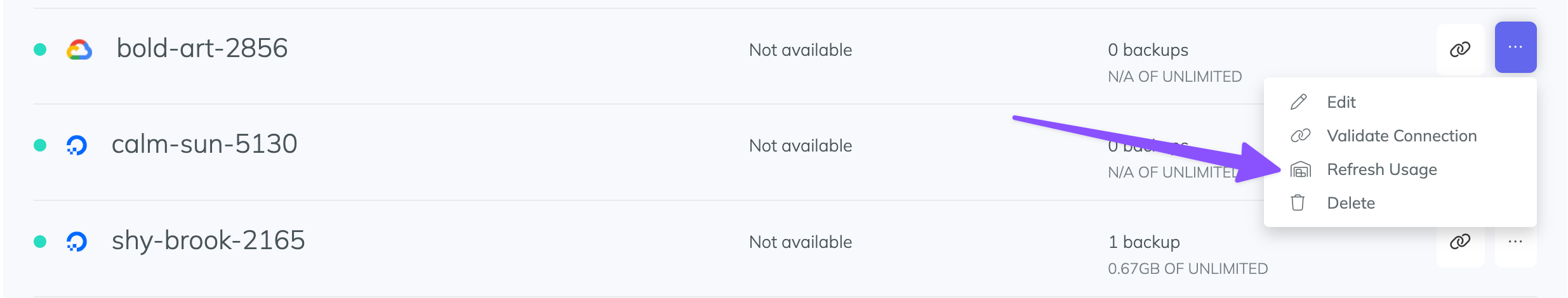 The displayed Storage Usage seems incorrect, what should I do? screenshot 1