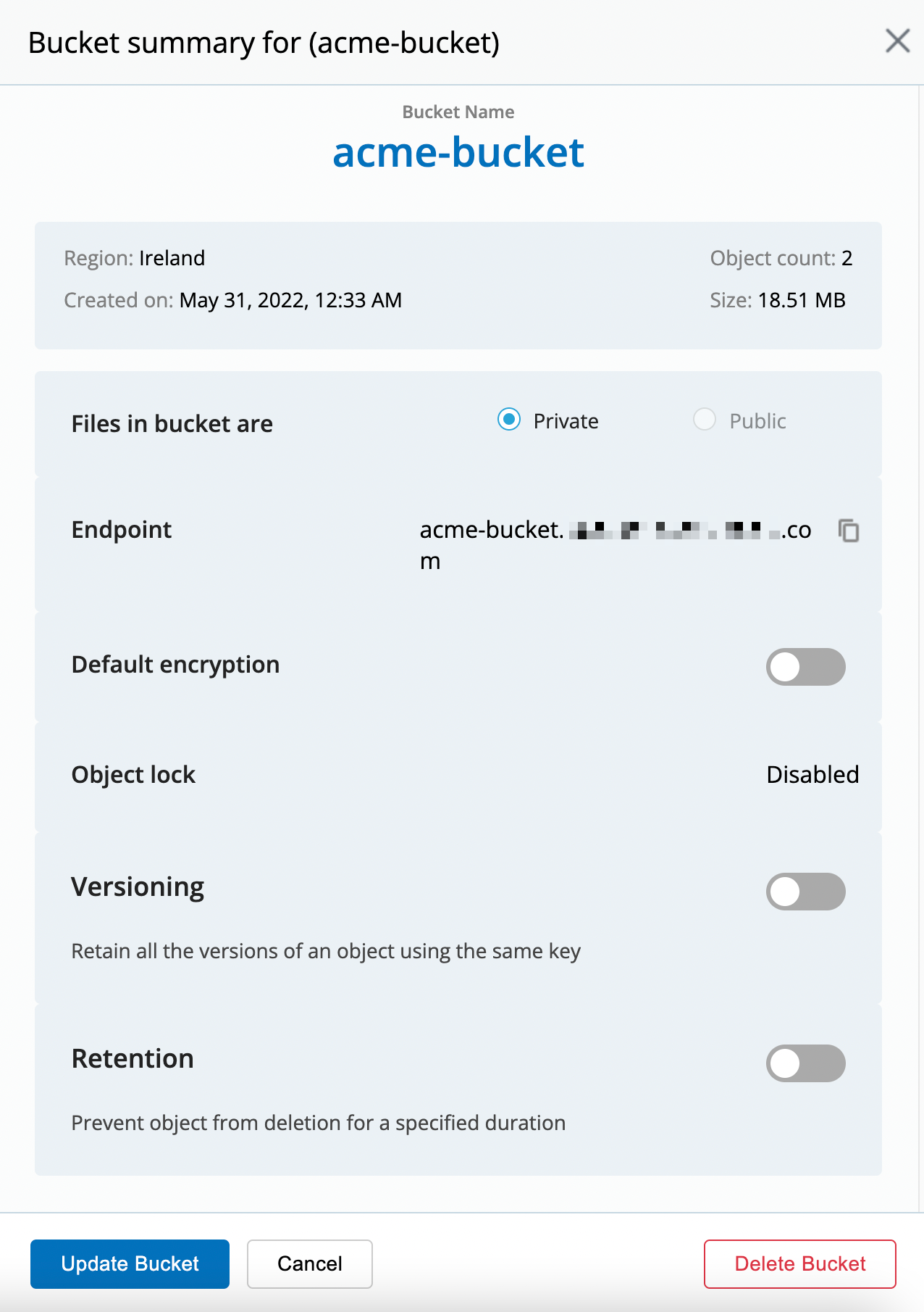IDrive e2 screenshot 2