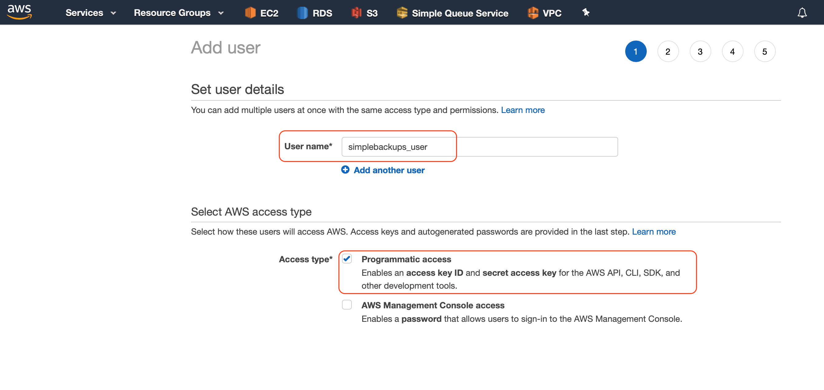 AWS S3 screenshot 4