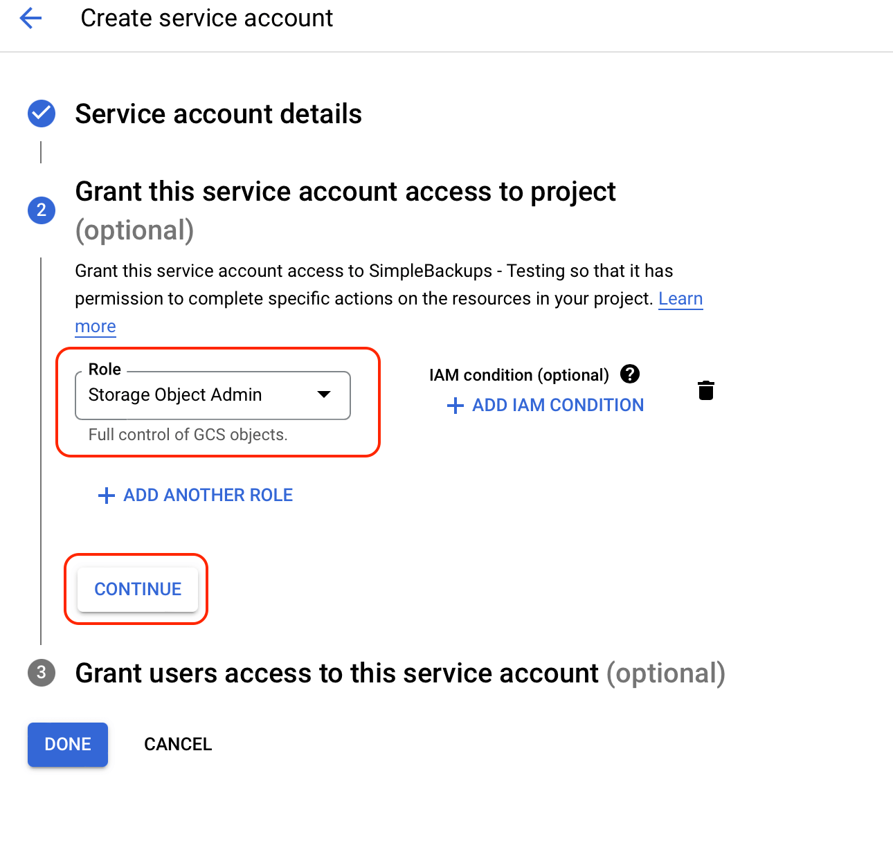 Google Cloud Storage screenshot 4