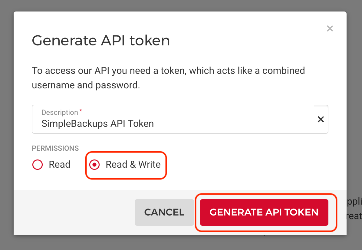 Hetzner - Generate API token with Read & Write permission