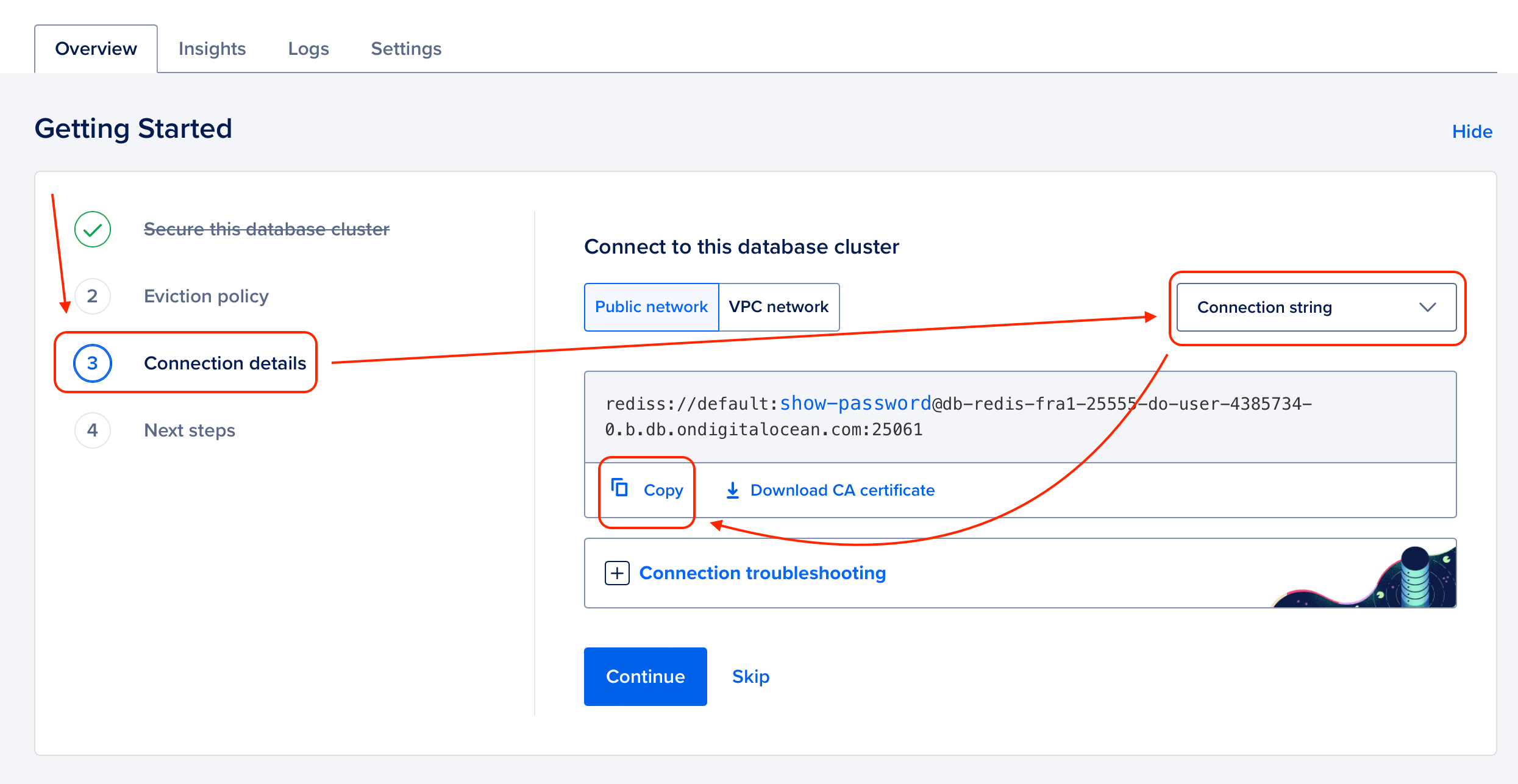 DigitalOcean Managed Redis screenshot 2