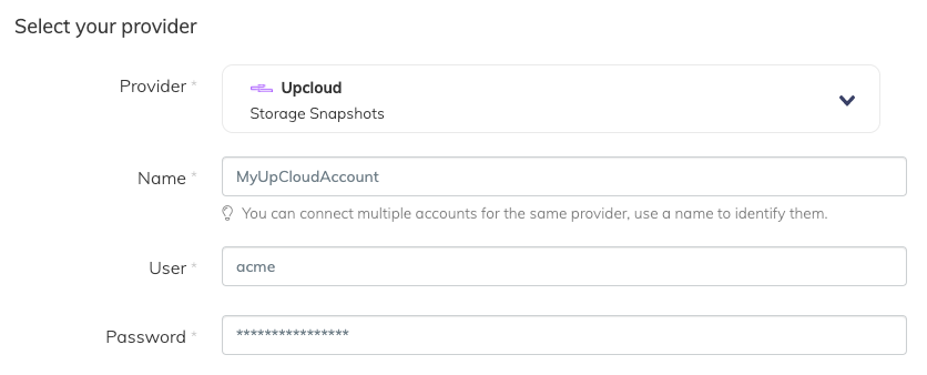 "SimpleBackups-UpCloud-Connect-account