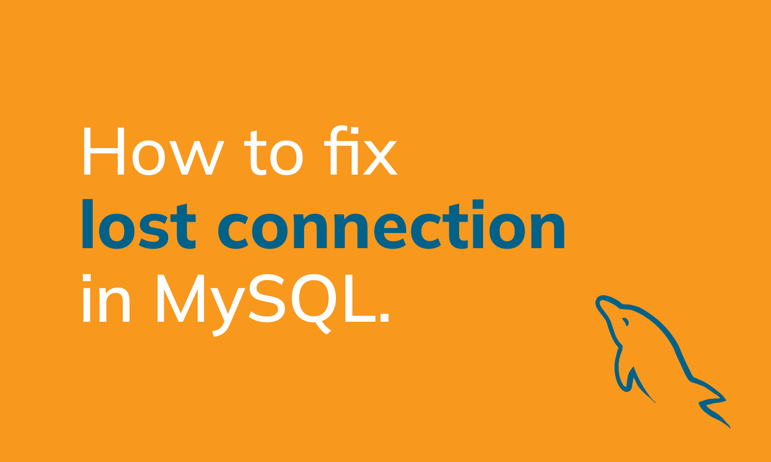 How to fix MySQL lost connection