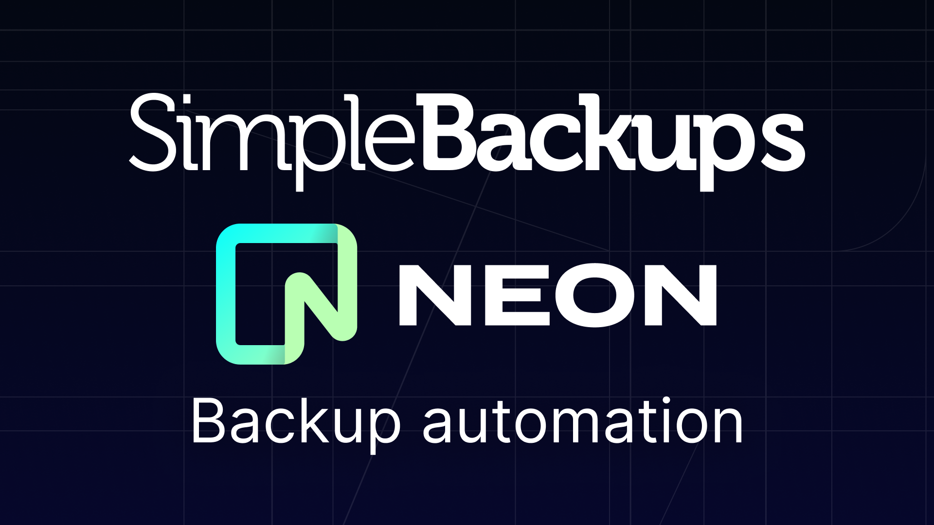How to create a Neon database backup