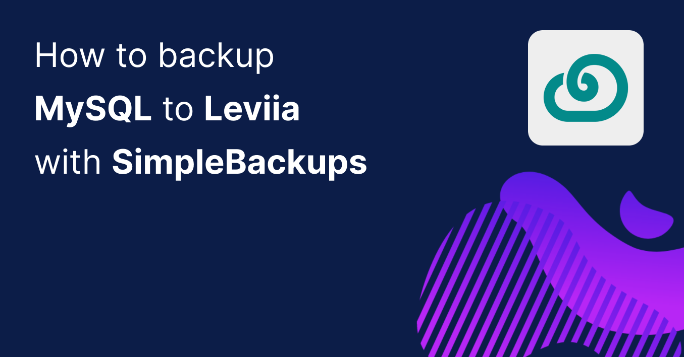 How to backup MySQL to Leviia