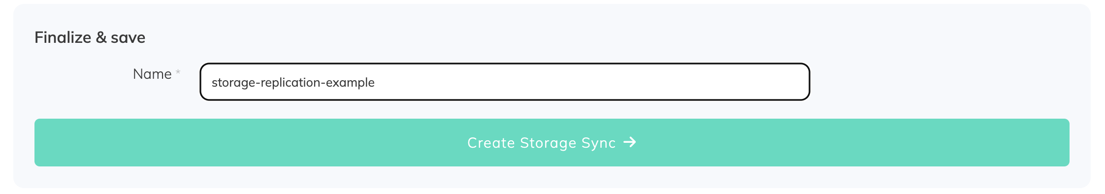 Create storage sync with SimpleBackups