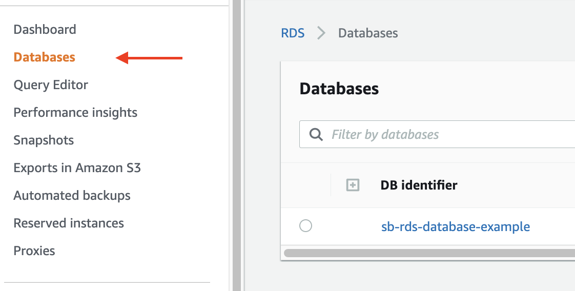 how to find aws rds credentials