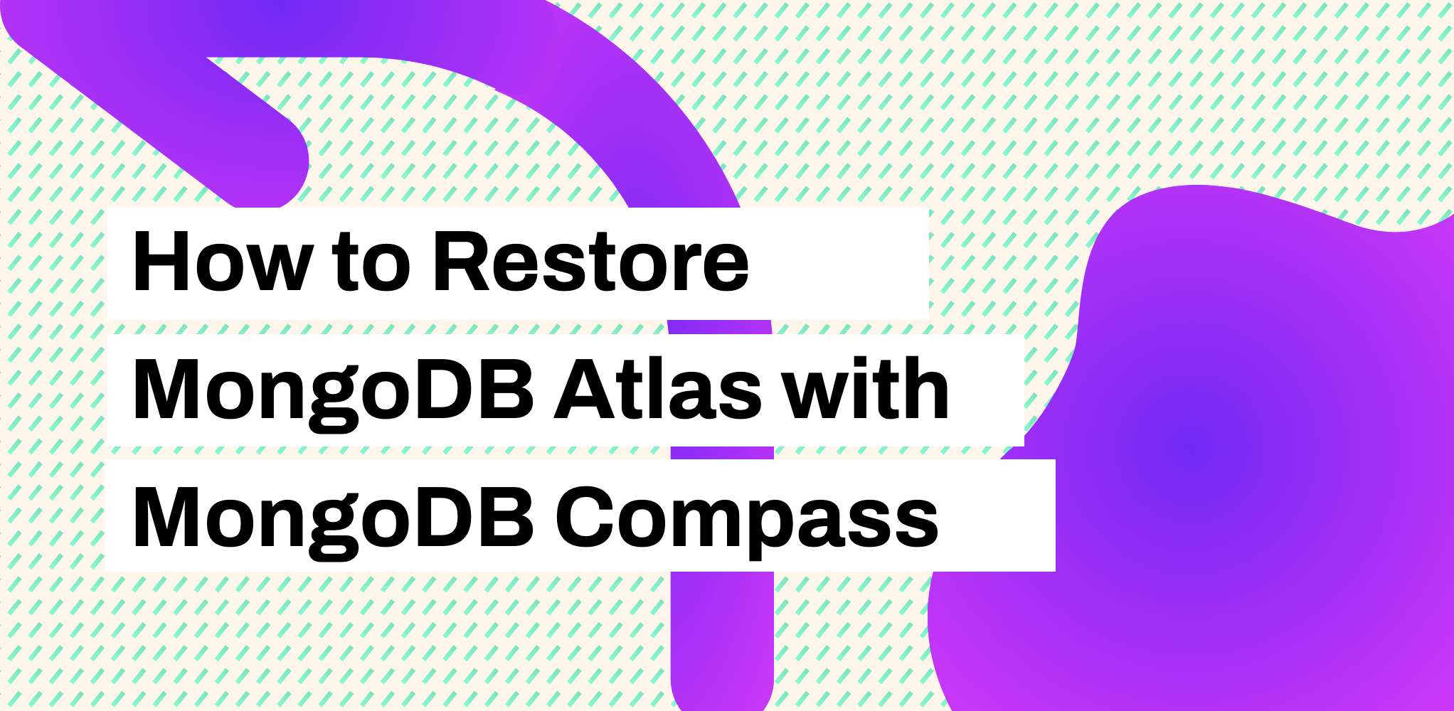 Restore MongoDB Atlas Collection using MongoDB Compass
