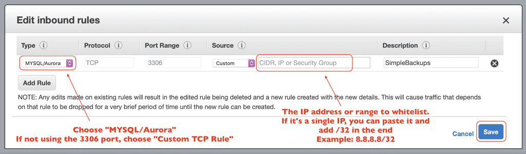 rds database step 6