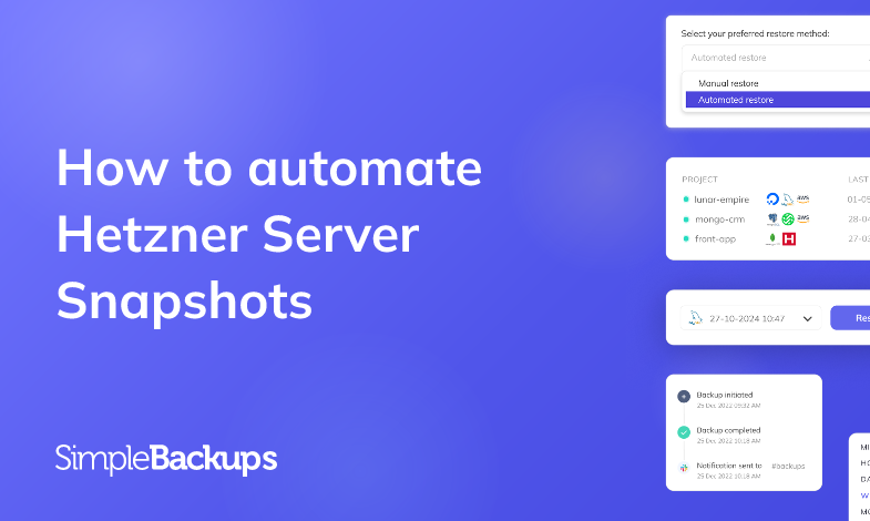 How to automate Hetzner Server Snapshots