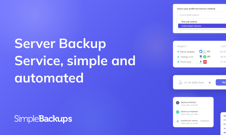 Backup File Server Server Backup Service, simple and automated | SimpleBackups