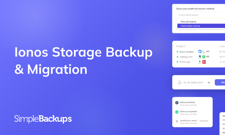 Ionos Storage Backup & Migration